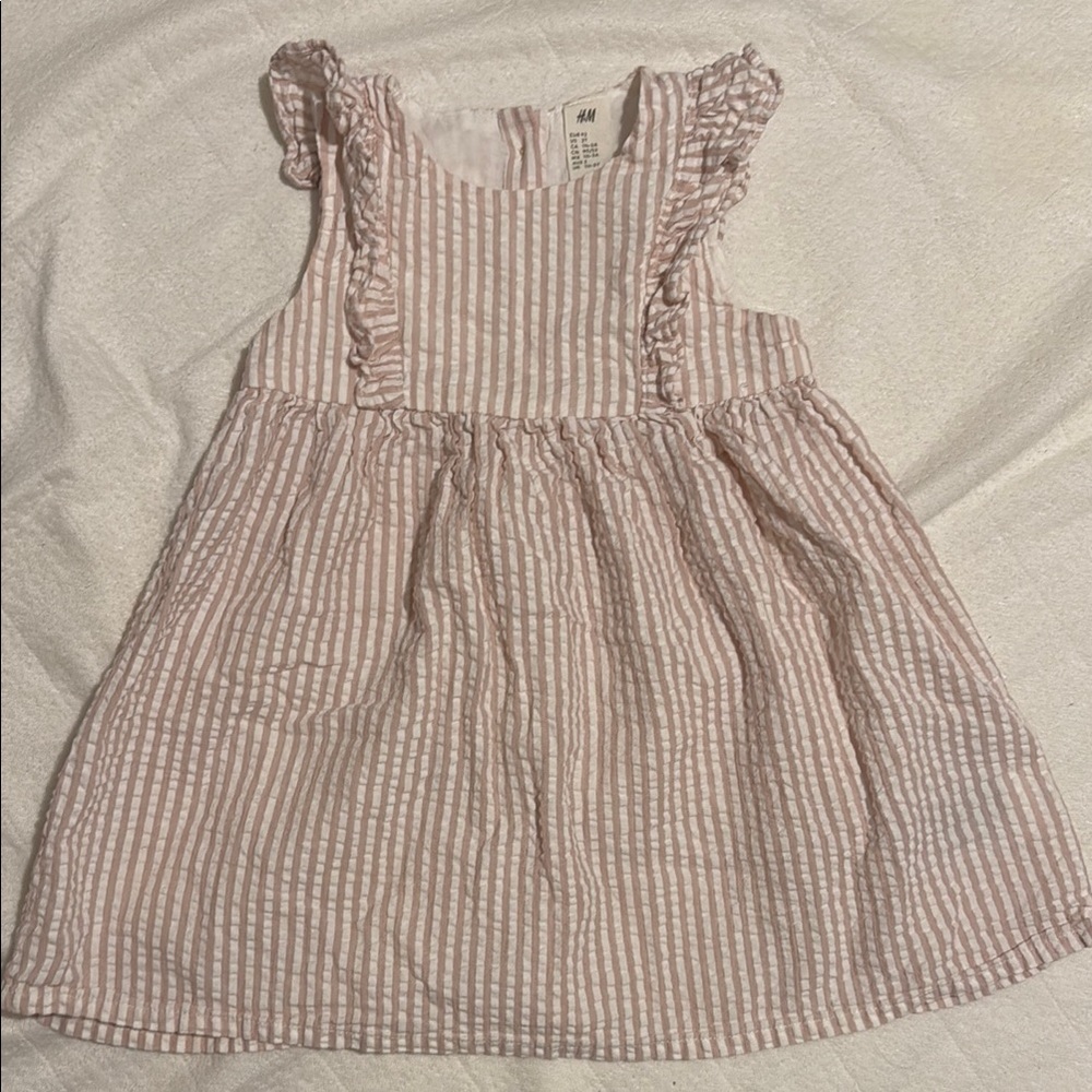 H&M Kids Dress with Pink and White Stripes